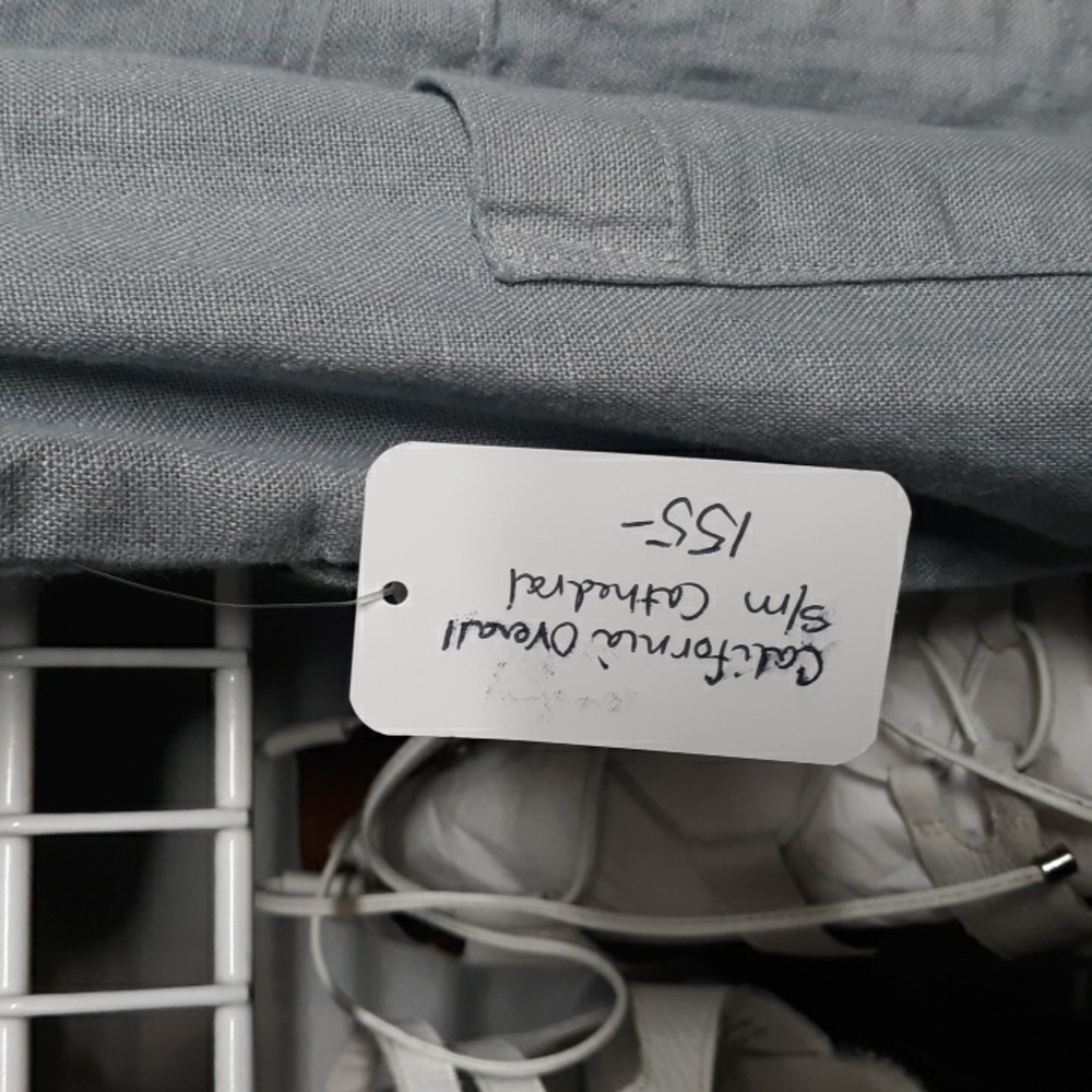 SALE!! READY TRADING California Overalls 100% Cotton Linen, Gray, Sz S/M - Picture 11 of 16